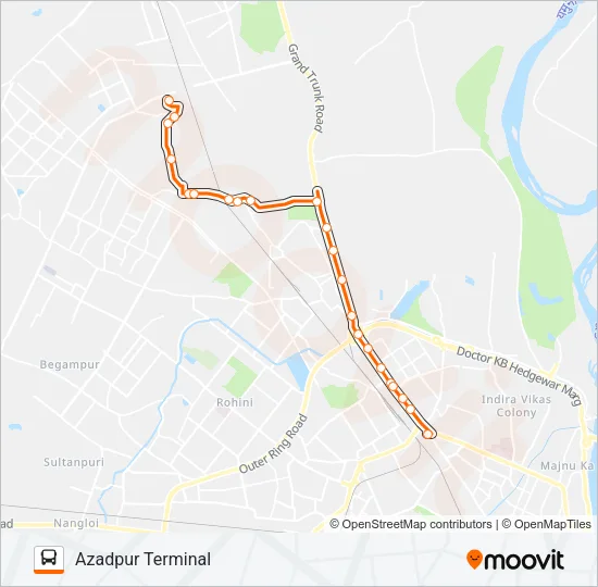 172A Bus Line Map