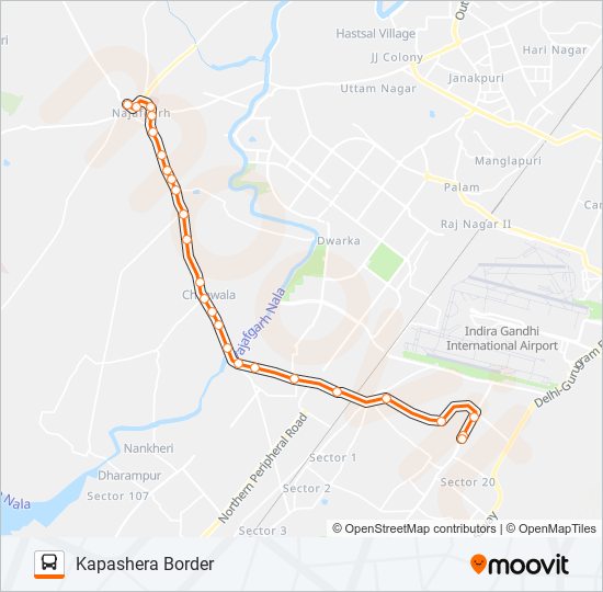 539B bus Line Map