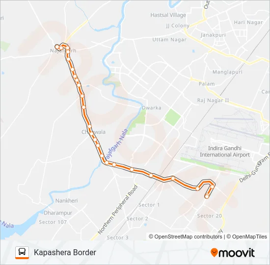 539B Bus Line Map