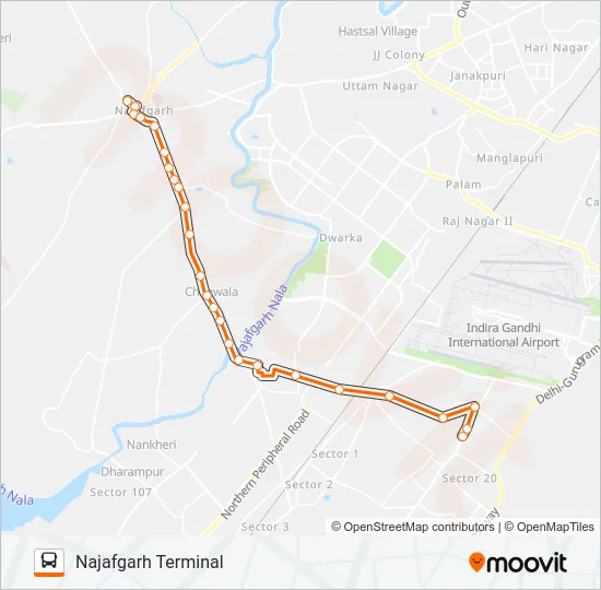 539B Bus Line Map