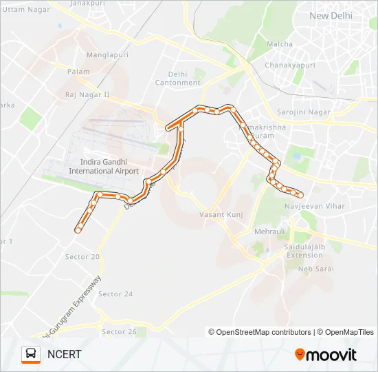 578C Bus Line Map