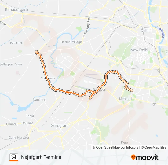 578E Bus Line Map