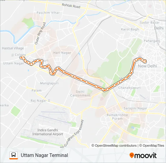 703A Bus Line Map