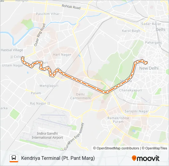 703A Bus Line Map