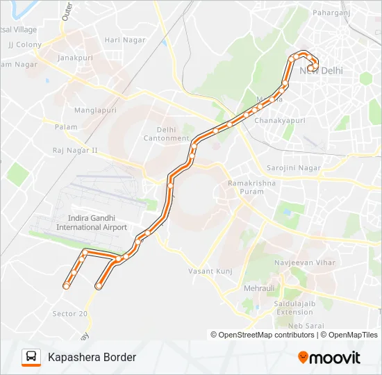 706A Bus Line Map