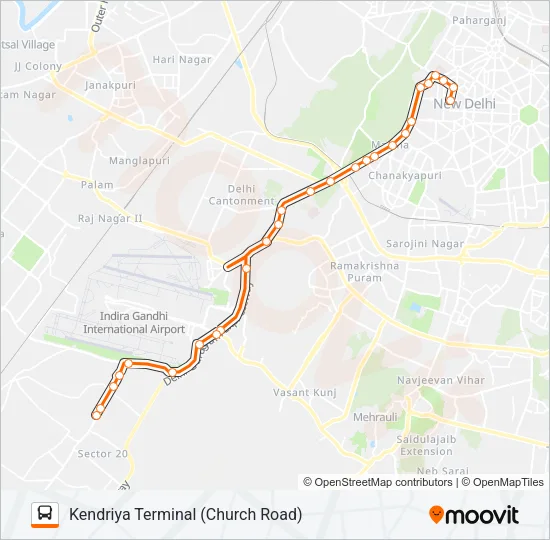 706A Bus Line Map