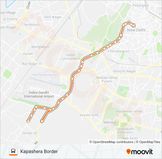 729B Bus Line Map
