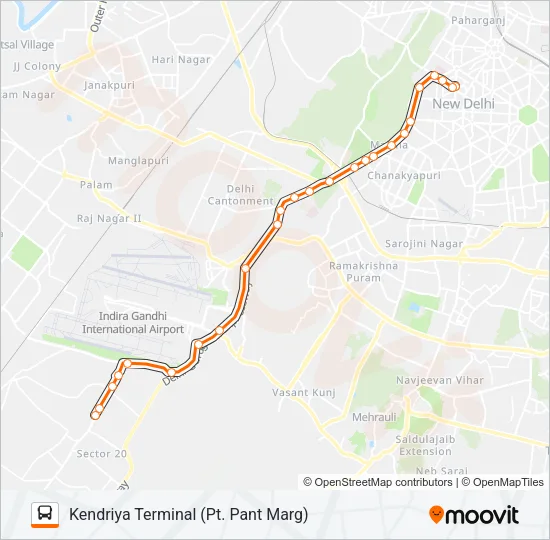 729B Bus Line Map