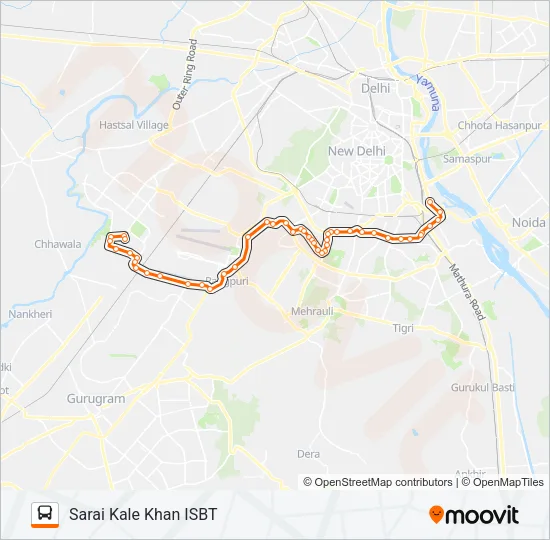 743B Bus Line Map