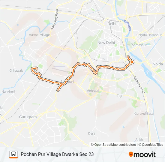 743B Bus Line Map