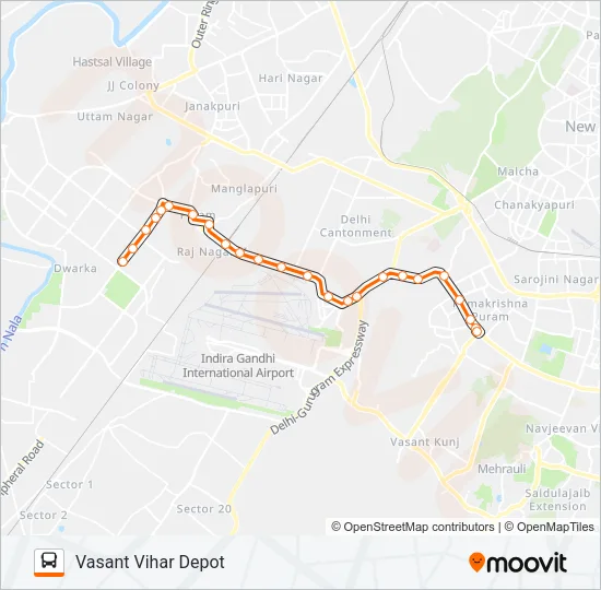 774B Bus Line Map