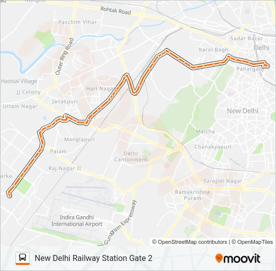775E Bus Line Map