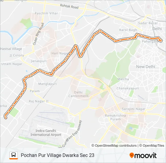 775E Bus Line Map
