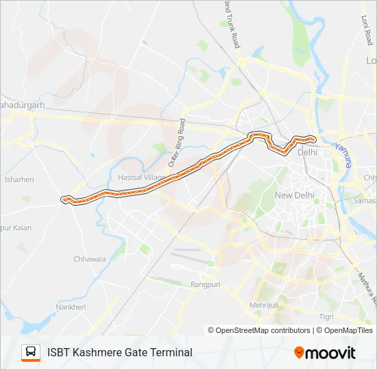 817N Bus Line Map