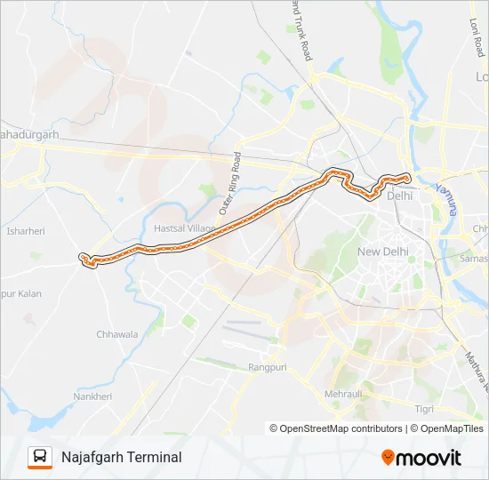 817N Bus Line Map