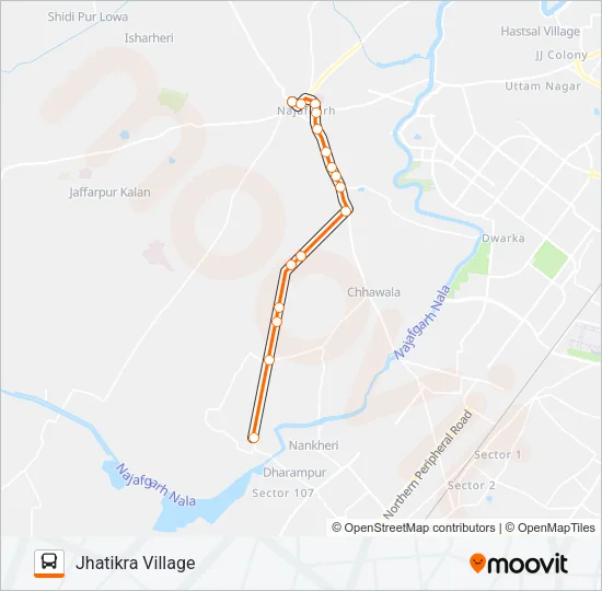 818B Bus Line Map