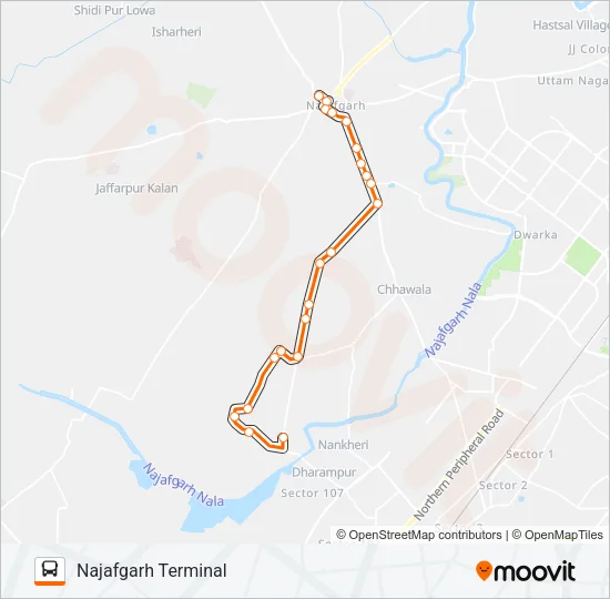 818B Bus Line Map