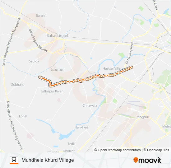 836E Bus Line Map