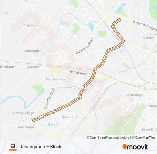 861A Bus Line Map