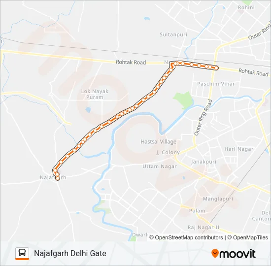 923A Bus Line Map