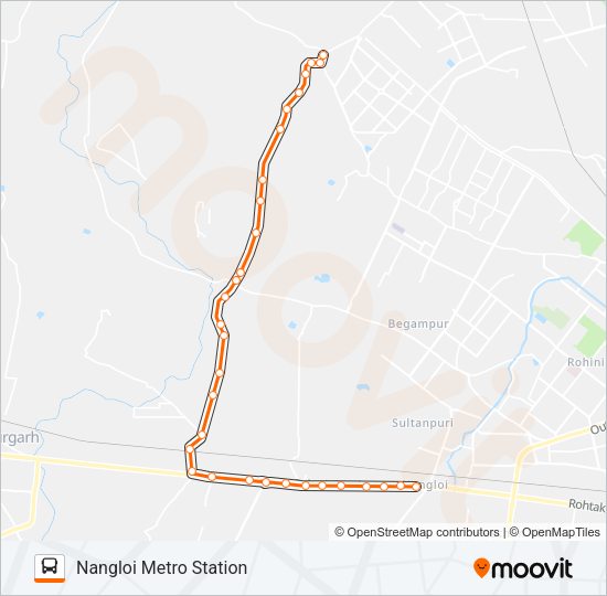 Nangloi Metro Station Map 979A Route: Schedules, Stops & Maps - Nangloi Metro Station (Updated)