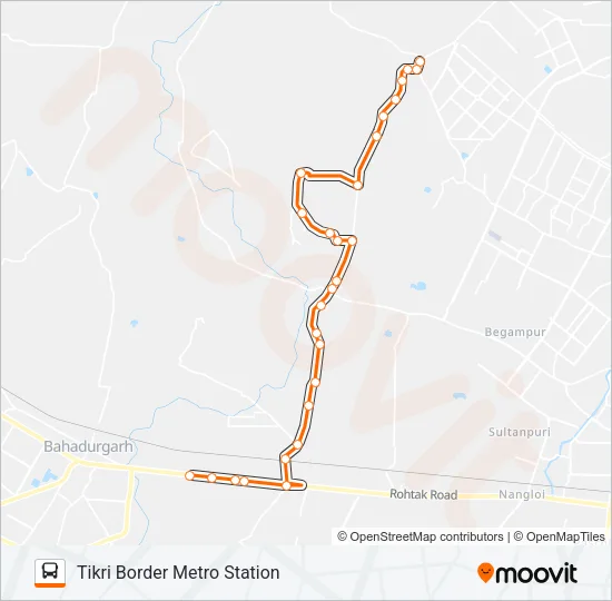 981A Bus Line Map