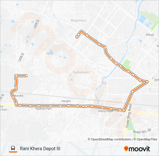 102STL Bus Line Map