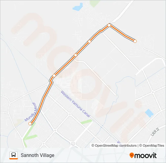 113STL Bus Line Map
