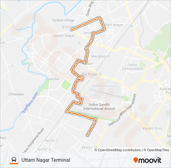 801STL Bus Line Map