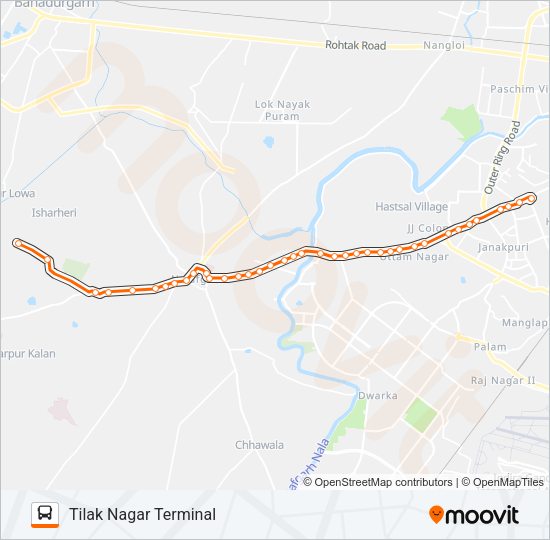 817EXT Bus Line Map
