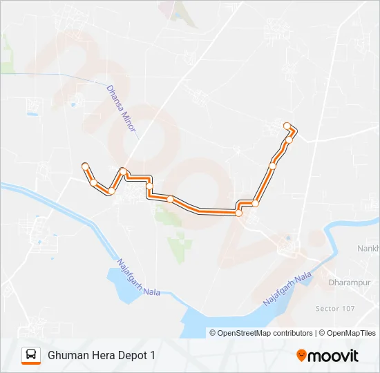 819STL Bus Line Map