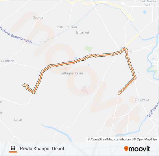 822STL bus Line Map