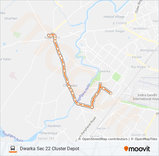 858stl Route: Schedules, Stops & Maps - Dwarka Sec 22 Cluster Depot  (Updated)