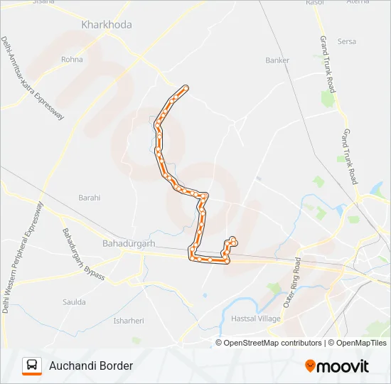 114ASTL Bus Line Map