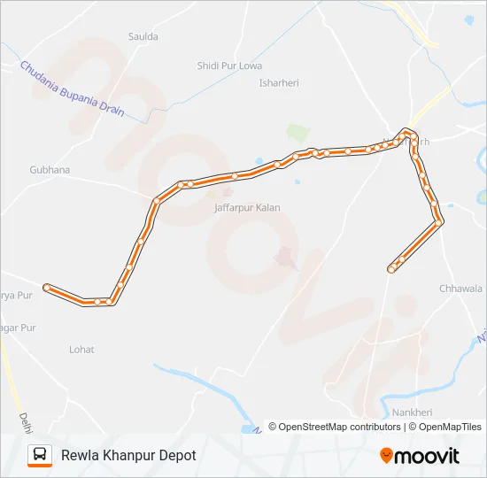 835LSTL Bus Line Map