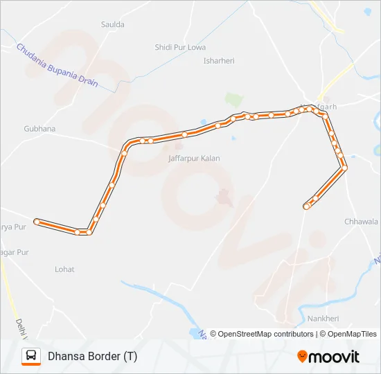 835LSTL Bus Line Map