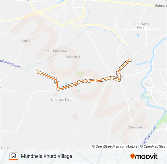 836ESTL Bus Line Map