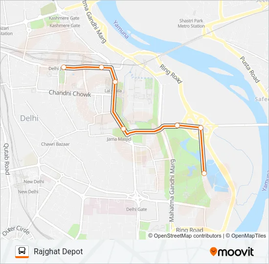 205LNKSTL Bus Line Map