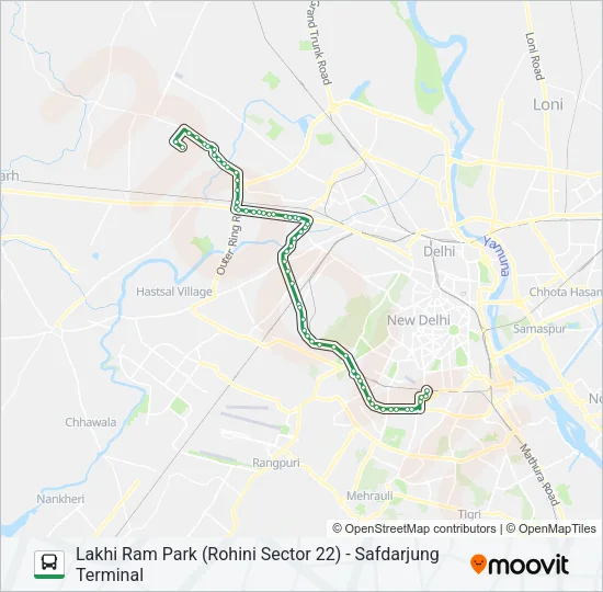 569EXT Bus Line Map