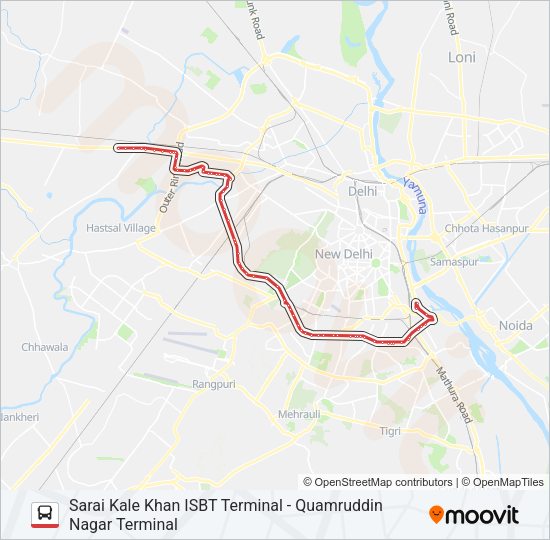 567 Bus Line Map