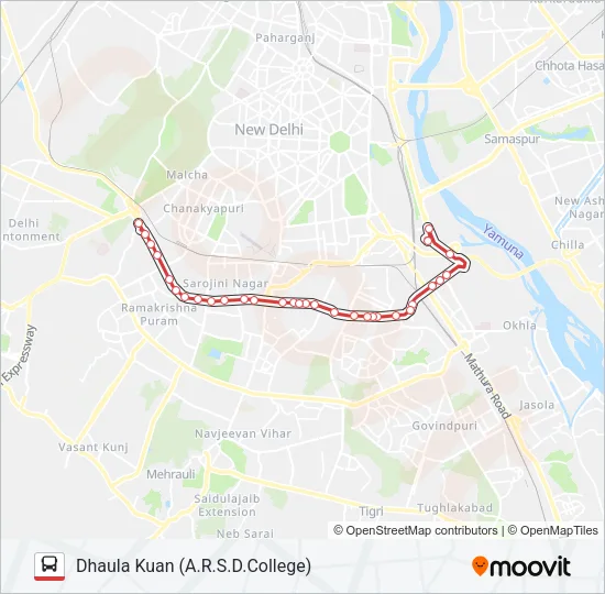 567 Bus Line Map