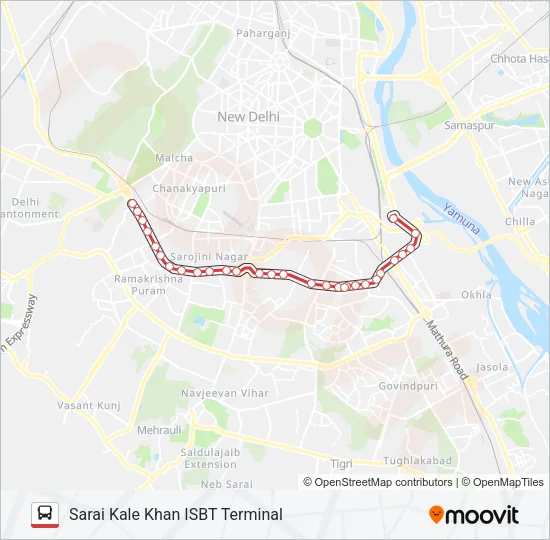567 Bus Line Map