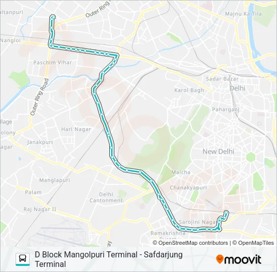 568 Bus Line Map