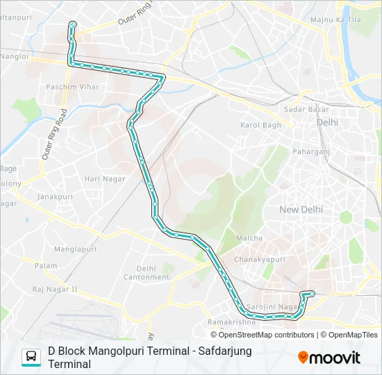 568 Bus Line Map
