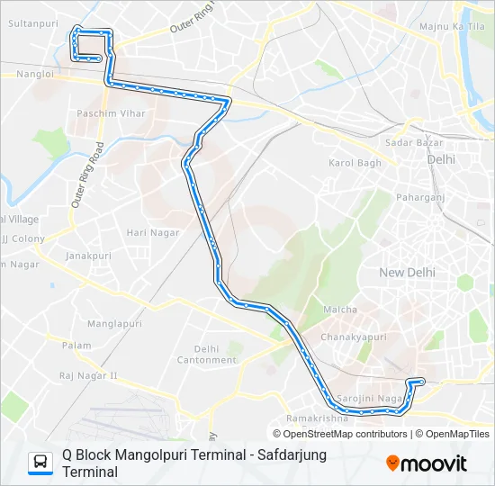 568 Bus Line Map