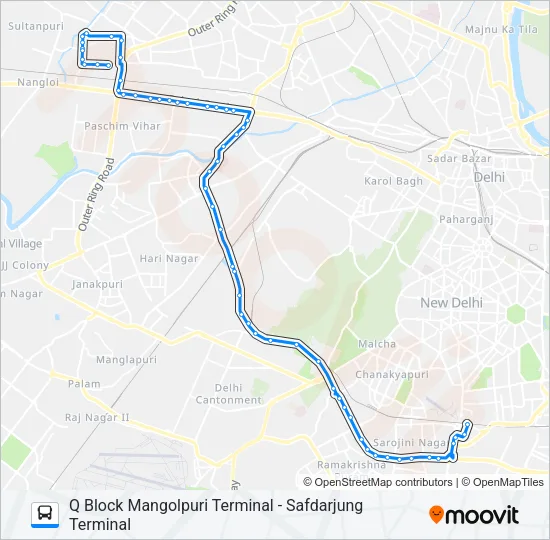 568 Bus Line Map