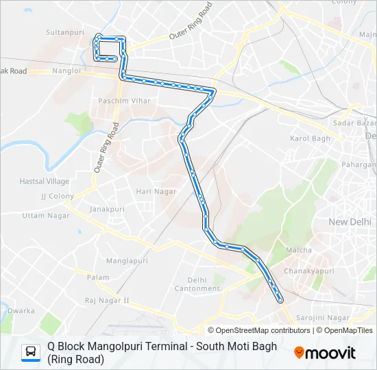 568 Bus Line Map