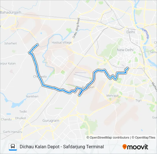 578 Bus Line Map