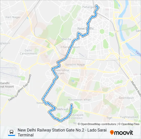 604 Bus Line Map