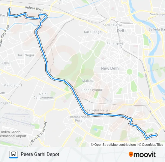 567A Bus Line Map